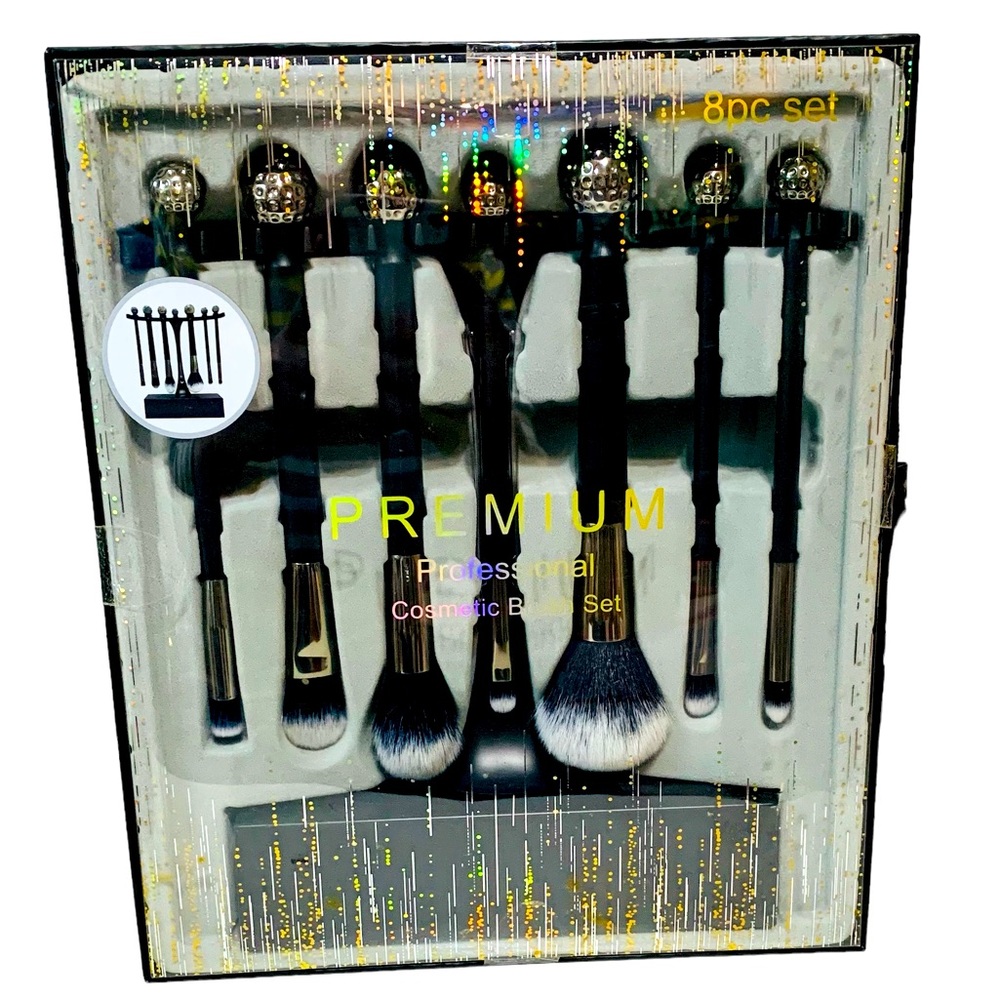 Premium Professional 8-Piece Cosmetic Brush Set